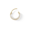 Thumbnail Image 1 of 10K Solid Gold CZ Hoop - 19G