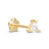 Thumbnail Image 0 of 14K Tube Gold CZ Triangle Barbell - 18G 5/16"