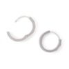 Thumbnail Image 1 of Diamond-Cut Huggie Hoop Earrings in Solid Sterling Silver