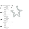 Thumbnail Image 1 of 1/20 CT. T.W. Diamond Star Outline Wrap Earrings in Sterling Silver