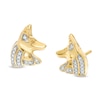 Thumbnail Image 0 of 1/20 CT. T.W. Diamond Dog Stud Earrings in 10K Gold - XL Post