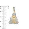 Thumbnail Image 1 of 1/8 CT. T.W. Diamond Praying Buddha Necklace Charm in 10K Gold