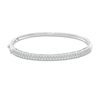 Thumbnail Image 0 of 1/3 CT. T.W. Diamond Double Row Bangle in Sterling Silver