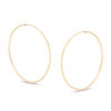 Thumbnail Image 0 of 10K Tube Hollow Gold Diamond-Cut Continuous Hoops