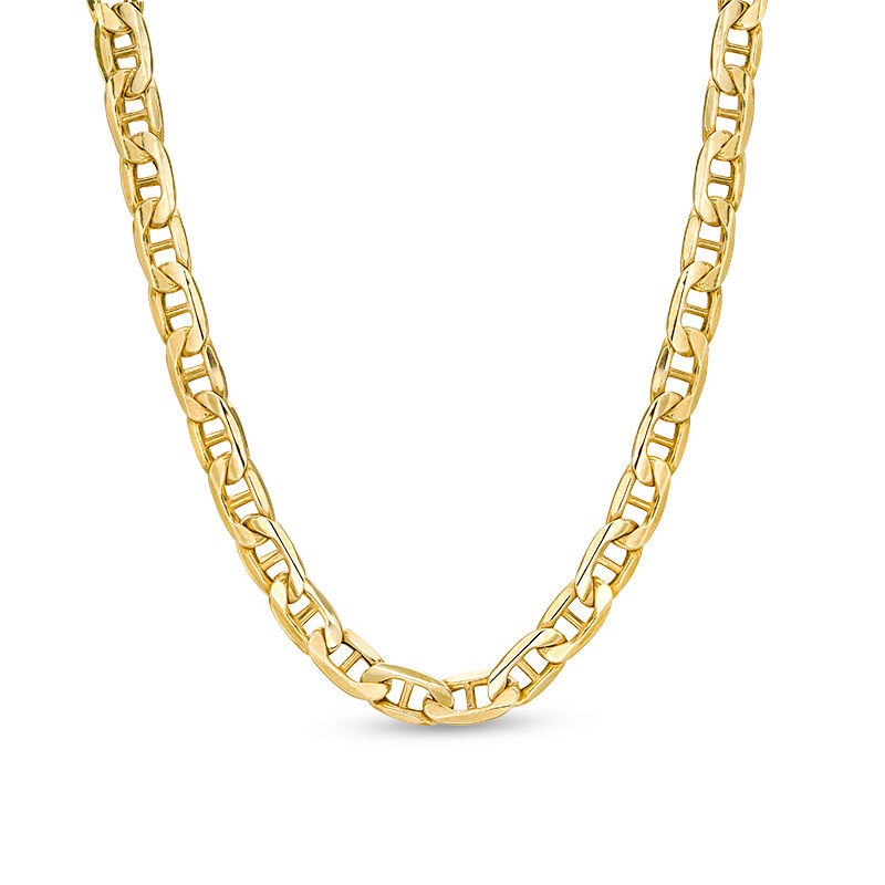 180 Gauge Mariner Chain Necklace in 10K Gold - 22"