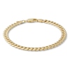 Thumbnail Image 0 of 10K Semi-Solid Gold Cuban Chain Bracelet Made in Italy - 7.5"