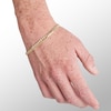 Thumbnail Image 2 of 10K Semi-Solid Gold Cuban Chain Bracelet Made in Italy - 7.5"