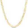 Thumbnail Image 0 of 100 Gauge Figaro Chain Necklace in 10K Gold - 26"
