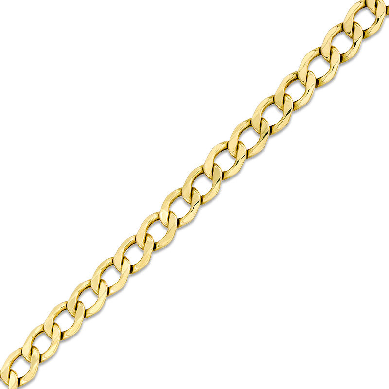 150 Gauge Curb Chain Bracelet in 10K Gold - 7.5"
