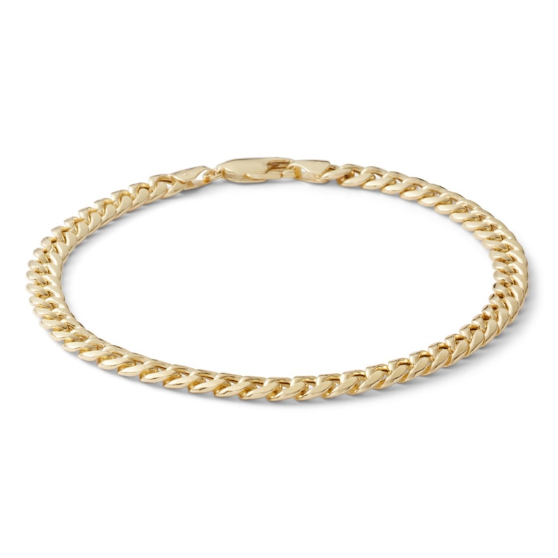 Made in Italy 5.2mm Curb Chain Bracelet in 10K Semi-Solid Gold - 8.5"