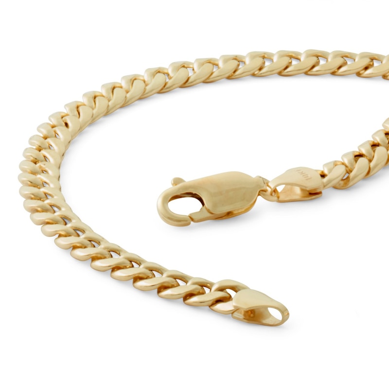 Made in Italy 5.2mm Curb Chain Bracelet in 10K Semi-Solid Gold - 8.5"