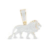Thumbnail Image 0 of 1/3 CT. T.W. Composite Diamond Lion Necklace Charm in 10K Gold