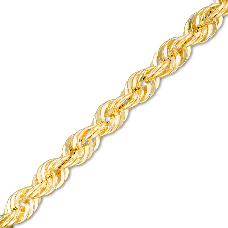 040 Gauge Rope Chain Bracelet in 10K Gold - 9"
