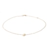Thumbnail Image 0 of 10K Solid Gold CZ "J" Initial Anklet