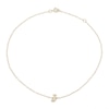 Thumbnail Image 1 of 10K Solid Gold CZ "J" Initial Anklet