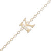 Thumbnail Image 0 of 10K Solid Gold CZ "K" Initial Anklet