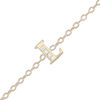 Thumbnail Image 0 of 10K Solid Gold CZ "L" Initial Anklet