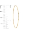 Thumbnail Image 1 of 14K Tube Hollow Gold Continuous Hoop Earrings