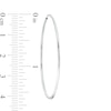 Thumbnail Image 1 of 14K Tube Hollow White Gold Continuous Hoop Earrings