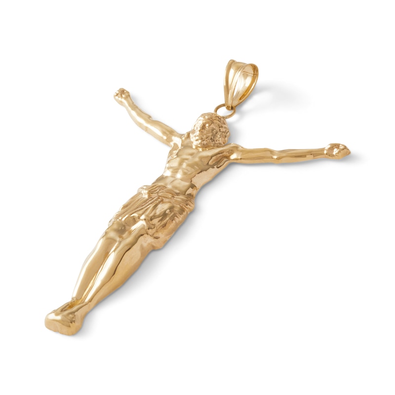 Crucifix Necklace Charm in 10K Gold