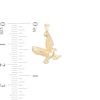 Thumbnail Image 1 of Landing Eagle Necklace Charm in 10K Stamp Hollow Gold