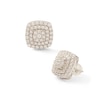 Thumbnail Image 0 of Cubic Zirconia Composite Cushion Frame Stud Earrings in Solid Sterling Silver