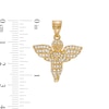 Thumbnail Image 2 of Cubic Zirconia Praying Cherub Necklace Charm in 10K Solid Gold