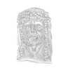 Thumbnail Image 0 of Cubic Zirconia Jesus Head Ring in Sterling Silver - Size 10