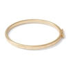 Thumbnail Image 0 of Made in Italy Heart Bangle in 10K Gold Tube - 5"