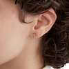Thumbnail Image 2 of 1/20 CT. T.W. Diamond Cross Stud Earrings in 10K Gold
