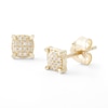 Thumbnail Image 0 of 1/20 CT. T.W. Composite Diamond Cushion Stud Earrings in 10K Gold