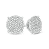 Thumbnail Image 0 of 1/2 CT. T.W. Composite Diamond Stud Earrings in Sterling Silver - Extra Long Post