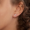 Thumbnail Image 2 of Square Cubic Zirconia Scatter Stud Earrings in 10K Gold