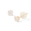 Thumbnail Image 0 of 14K Solid Gold CZ Solitaire Studs