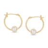 Thumbnail Image 0 of Cubic Zirconia Hoop Earrings in 10K Gold