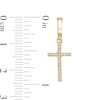Thumbnail Image 1 of 1/20 CT. T.W. Diamond Cross Necklace Charm in 10K Gold