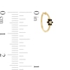 Thumbnail Image 1 of 020 Gauge Cubic Zirconia Flower Nose Ring in 14K Gold