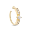 Thumbnail Image 0 of 14K Solid Gold CZ Nose Hoop - 20G