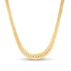 Thumbnail Image 0 of Made in Italy Hollow Graduating Curb Chain Necklace in 10K Gold - 17.5"