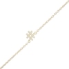 Thumbnail Image 0 of Cubic Zirconia Hashtag Symbol Anklet in 10K Gold - 10"