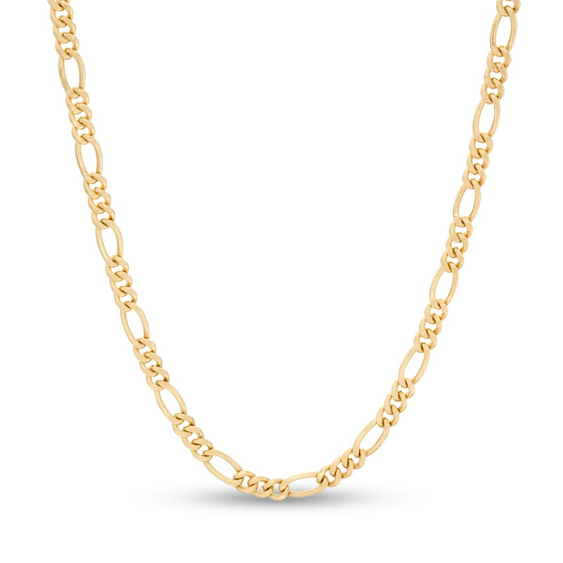 150 Gauge Figaro Chain Necklace in 10K Gold - 20"
