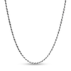 Thumbnail Image 0 of 040 Gauge Oxidized Rope Chain Necklace in Sterling Silver - 20"