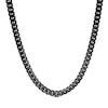Thumbnail Image 0 of 150 Gauge Oxidized Curb Chain Necklace in Sterling Silver - 22"