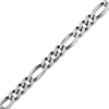 Thumbnail Image 0 of 100 Gauge Oxidized Figaro Chain Bracelet in Sterling Silver - 8.5"