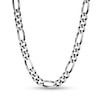 Thumbnail Image 0 of 180 Gauge Oxidized Figaro Chain Necklace in Sterling Silver - 24"