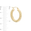 Thumbnail Image 1 of 25mm Diamond- Cut Hoop Earrings in 14K Tube Hollow Gold
