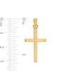 Thumbnail Image 1 of Diamond-Cut Cross Necklace Charm in 10K Stamp Hollow Gold