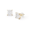 Thumbnail Image 0 of 7mm Princess-Cut Cubic Zirconia Solitaire Stud Earrings in 10K Gold