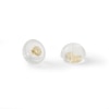 Thumbnail Image 1 of 7mm Princess-Cut Cubic Zirconia Solitaire Stud Earrings in 10K Gold