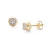 Thumbnail Image 0 of 0.046 CT. T. W. Composite Diamond Vintage-Style Stud Earrings in 10K Gold